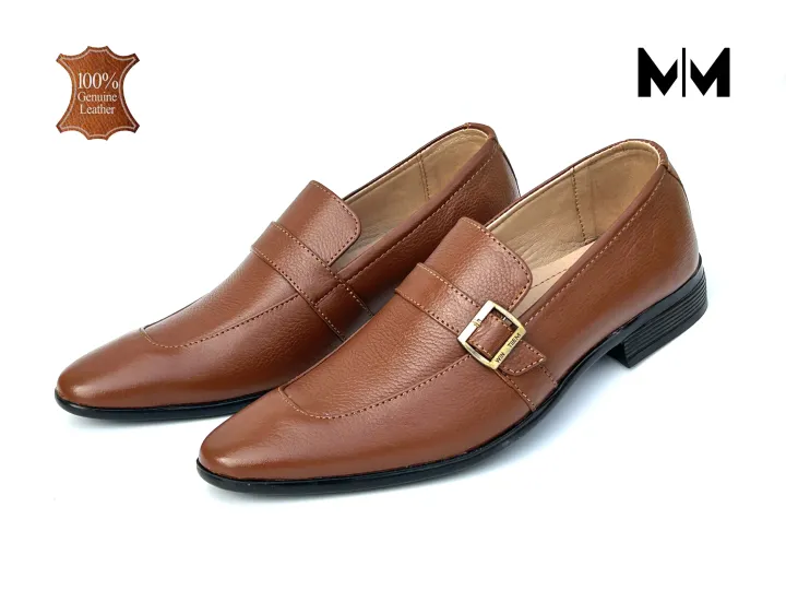 Maazu%20Pure%20Leather%20Shoes%20For%20Men-%20Color%20Brown%20-%20Image%204