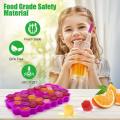 Easy Push Pop out Square Silicon Ice Cubes Tray. 