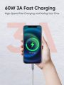 CableCreation USB C Cable 3M, Braided USB C to USB C Fast Charging Cable (60W/ 3A), Data Sync up to 480Mbps(Space Gray), Compatible with Macbook(Pro), Galaxy S10/S9/S9+, Pixel XL 2XL, etc. 
