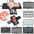 Baby Diaper Changing Mat 2 Pockets For Wipes And Diapers Waterproof Foldable Washable Sheet Portable Diaper Changing Pad. 