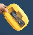 Student Lunch Box 3 Compartment Plastic Microwaveable Japanese Style Leak-proof Food Container Storage 3 Compartmentalized Box With Fork & Spoon. 