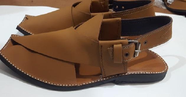 Pure leather light Brown peshawari  Sandals for men