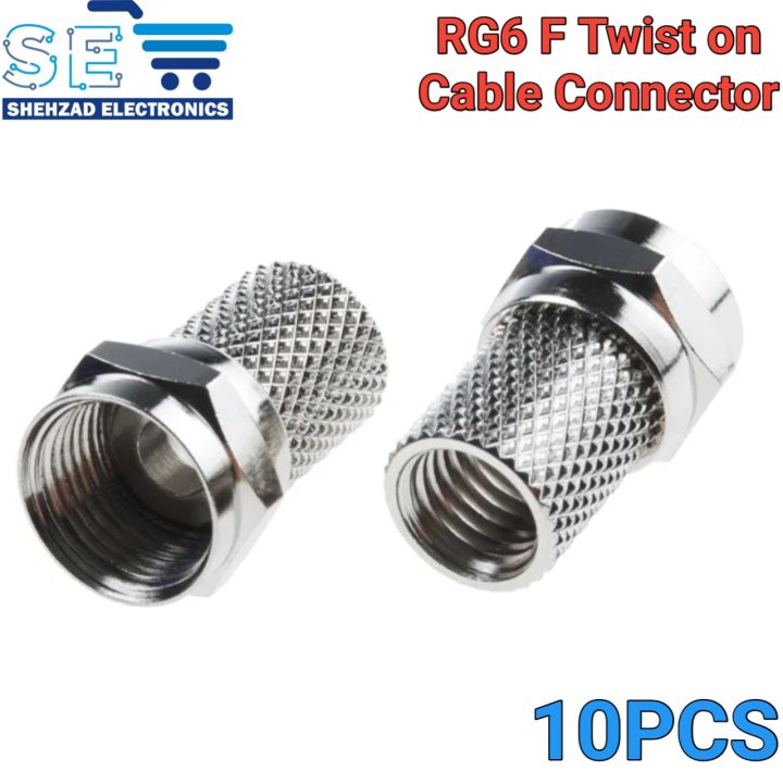 RG6 RG7 Twist On F Type Coaxial Cable Connector Plugs High Quality Connector For TV Satellite Antenna Coax Cable