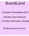 Brandland Designer Chiffon Suit light chocolate. 