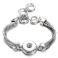 High Quality Snap Jewelry Bracelets Metal 18mm Snap Button Bracelet for Women Men Fit Snap Button Jewelry Button Bracelet Bangle. 