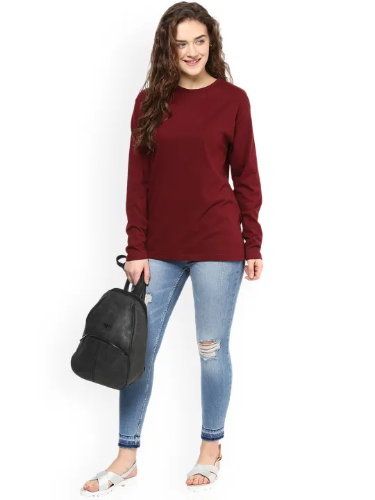 (Customized)%20Branded%20100%25%20Finest%20Cotton%20Maroon%20Full%20Sleeves%20Ladies%20Shirt,%20t%20shirts%20for%20women,%20shirts%20for%20women,%20beautiful%20shirts%20for%20girls,%20women%20t%20shirt,%20plain%20t%20shirt%20for%20women%20-%20Image%206