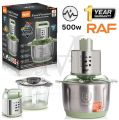 Premium - Quality Multi-Function Food Processor 3L & 5L Capacity - Stainless steel bowl with 3-Speed Control 4-Sharp Blade - Meat Chopper - Professional Meat Qeema Grinder Mixer Machine & Hand Blender - Household Electric Food Grinder - Kitchen Appliances. 