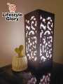 Wooden Lamp With Light For Side Tables I Unique Design Leaser Cutting I Wooden Lamps I Light Lamps I Wooden Decor Items I Wooden Art Products I Wooden Art Desingns. 