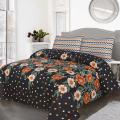 Bedsheet King Size Printed 3D polyester Cotton Bedsheets with 2 Pillow Covers. 