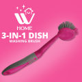 WBM 3 in 1 Dishwashing Brush with Long Handle | Dish Brush. 