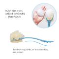 2 IN 1 loofah with handle, Bath Brush, back scrubber, Bath Brush with Soft Comfortable Bristles And Loofah with handle, Double Sided Bath Brush Scrubber for bathing. 