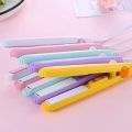 Mini Portable Ceramic Hair Straightener & Curler | Smooth, Silky, Frizz-Free Styling | Random Color. 