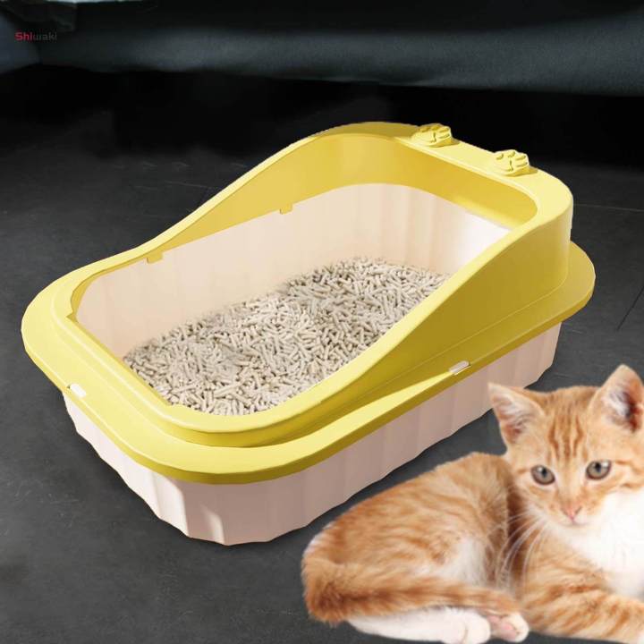 Cat%20Litter%20Box%20Kitty%20Litter%20Pan%20High%20Sided%20Splashproof%20Cat%20Sand%20Box%20Easy%20to%20Clean%20Low%20Profile%20Cat%20Litter%20Tray%20Kitten%20Litter%20Boxes%20Low%20Entry%20-%20Image%202
