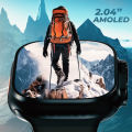 Smart Watch Ultra - 2.04" AMOLED Display, Bluetooth Calling, Fitness Tracker, Sports Modes, Heart Rate and Sleep Monitoring, IP68 Waterproof, 250mAh Battery, Compatible with Android and iOS. 