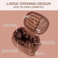 Multifunctional Portable Large Capacity Travel Cosmetic Bag Makeup Organizer Bag Storage Makeup Bag Waterproof PU Leather Travel Toiletry Bag for Women. 