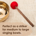Tibetan Singing Bowl Mallet Wooden Felt Strikers Sound Mallet Stick. 