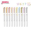 1 Pcs Japan ZEBRA Highlighters WKT7 Pastel Highlighter Double Head Marker Pen Drawing Pen School Supplies Kawaii Stationery. 