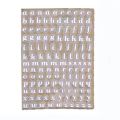 CHK 3mm Alphabet Letters Numbers Chunky Glitter Epoxy Resin Decorative Stickers. 