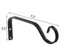 Metal Hanging Basket Brackets Garden Plant Hanger Hook Wall Decor Heavy Duty Iron S-shape Flower Pot Hook Hanging Lantern. 