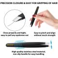 4Pcs/Set Professional Eyebrow Tweezers Eyebrow Hair Removal Clip Makeup Sets Eyelash Extension Eyelash Tweezers Beauty. 