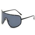 Liu Yifei Trendy Large Frame Integrated Sunglasses One-Piece Beige Nail Sunglasses Fashion Integrated Goggles. 