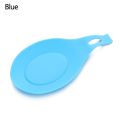 【FUN LIVE】 1Pc Silicone Insulation Spoon Shelf Heat Resistant Placemat Drink Glass Coaster Tray Spoon Pad Eat Mat Pot Holder Kitchen Tool. 