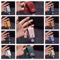 Portable 11 Color Plastic With Tassels Travel Keyring Keychain Holder Empty Bottle Hand Sanitizer Holder PU leather Cover. 