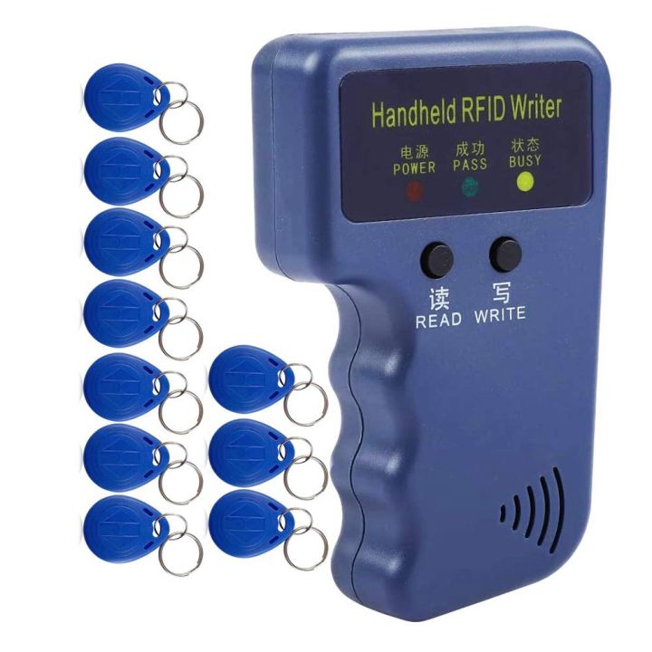 Handheld 125KHz RFID Reader Writer Duplicator Copier,with 10Pcs Cards
