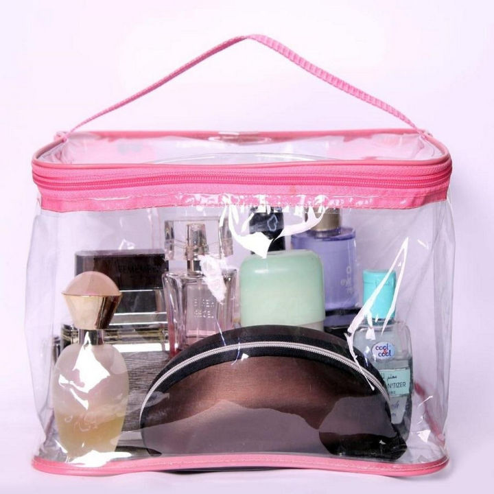Multi%20Purpose%20Clear%20Makeup%20Portable%20PVC%20Plastic%20Transparent%20Cosmetic%20Bag%20Organizer%20Storage%20Jewellery%20Vanity%20Box%20Makeup%20Kit%20Toiletry%20Bag%20with%20Handle%20Zipper%20Waterproof%20Travel%20Storage%20Pouch%20-%20Image%202