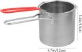 Generic Deep Frying Pan, 304 Stainless Steel Deep Frying Pan with Strainer Basket, Mini Fryer, Multi-Purpose French Fries, Cooking Pot for French Fries, Fried Chicken. 