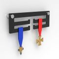 Sports Trophy Medal Display Stand Acrylic Medal Hanger Black. 