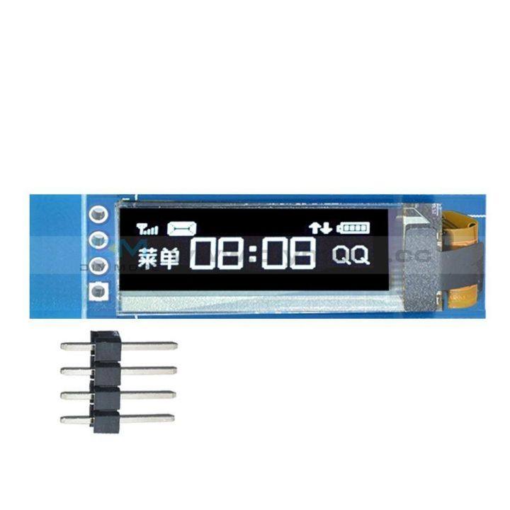 0.91 Inch 12832 128x32 IIC I2C White OLED LCD Display Module SSD1306 Driver IC DC 3.3V 5V For Arduino PIC DIY Module
