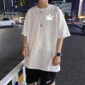 oversized shirt Men T-Shirt Half Sleeve Oversize Hip Hop Summer Top Loose Short Shirts Reflective. 
