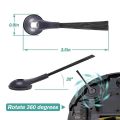 for shark robot vacuum parts-10 x side brush-Black. 
