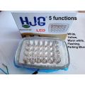 HJG light 24 led Fog Bike led light beam super bright 5 function in 1 for Motorcycle. 