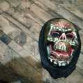Black Golden Vintage Style Horror Costume Teeth Mask (New). 