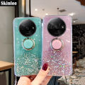 Phone case For Redmi A3X Back cover Glitter Starry Sky Bling Ring Lanyard Shiny Transparent Holder Stand Girls Soft Cover For Mi Xiaomi Redmi A3X Cover cases. 