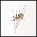 【Universal Car Parts Store】10pcs Slow break fuse tube 2A 2A double cap with lead T2AL250V 2AL250V fuse. 