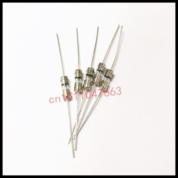 【Universal Car Parts Store】10pcs Slow break fuse tube 2A 2A double cap with lead T2AL250V 2AL250V fuse