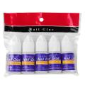 Pack of 5 Artificial Nails Glue MAGIC ARMOR Nail Glue for Acrylic Nails, Professional Nail Tip Glue Nail Glue for Press On Nails False Nails Fake Nails Tips Glue Adhesive Glue for Acrylic Art Broken Long Lasting  3g. 