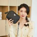 Women's Crossbody Bag Lattice Embroidery Bag Small Messenger Bag Fashion Shoulder Bags   Phone Bag Camera Bag. 