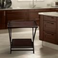 Portable Wooden Folding Table Double Portion Dark/ Light Color Gadget Shop. 