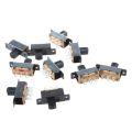 10 Pcs SS22F25-G7 2 Position DPDT 2P2T Panel Mount Mini Slide Switch Solder Lug. 