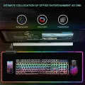 Imported RGB Gaming Mouse Pad with 14 RGB Spectrum Mode Large Extended soft led mousepad For Pro Gamers PC laptop Gaming Mousepad. 
