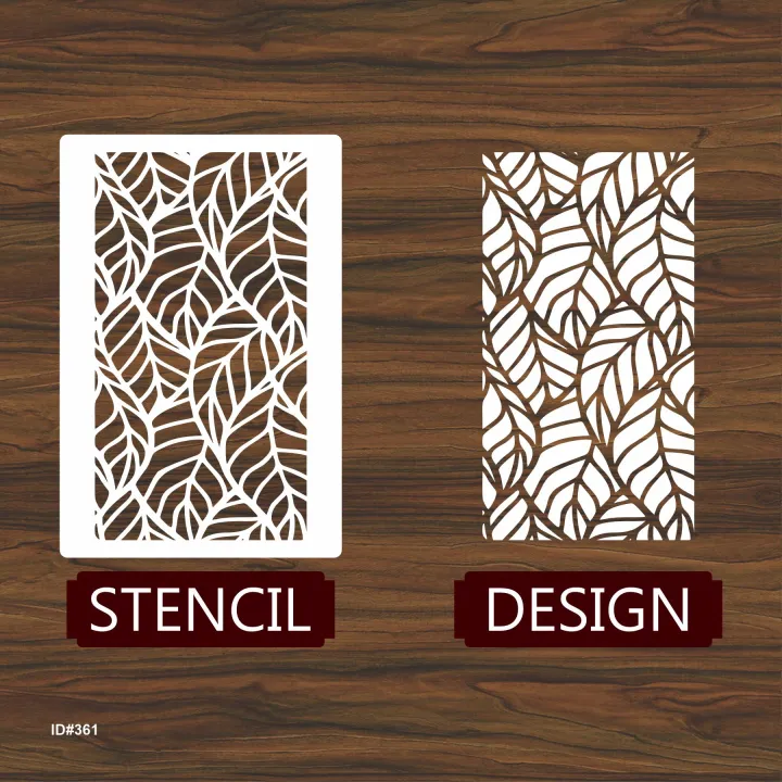leaf%20%20pattren%20%20Reusable%20Stencil%20For%20wall%20Painting%20Art%20DIY%20Home%20Decor,%20Album%20Crafts%20and%20Canvas%20-%20Image%204