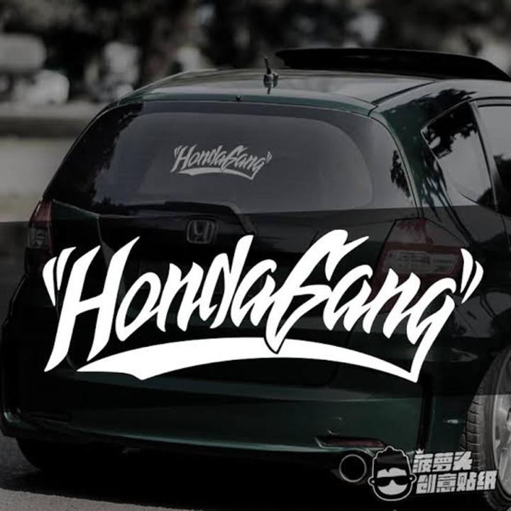 Honda Gang (White) Honda creative front/rear windshield glass fit civic ten generation Accord modified car stickers. Auto Styling Decals Stickers for Decoration. Car Accessories, Modification