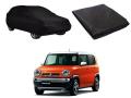 Get Suzuki Hustler Car Top Cover in Black & Silver - High-Performance UV Protection. 