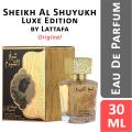 Sheikh Al Shuyukh Luxe Edition Lattafa Arabic Perfume for women and men. 