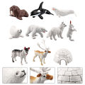 Animal Model Decor Easy to Store Mini Arctic Winter Animals Model. 