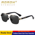 AORON New Polarized Men Sunglasses UV400 Luxury Brand Pilot Polarized Metal Fram Men Sunglasses Classic Fashion Driving Glasses. 